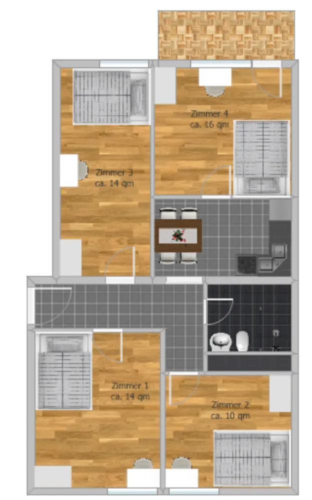 WG-Zimmer mit 16 m² in München – Bild 1