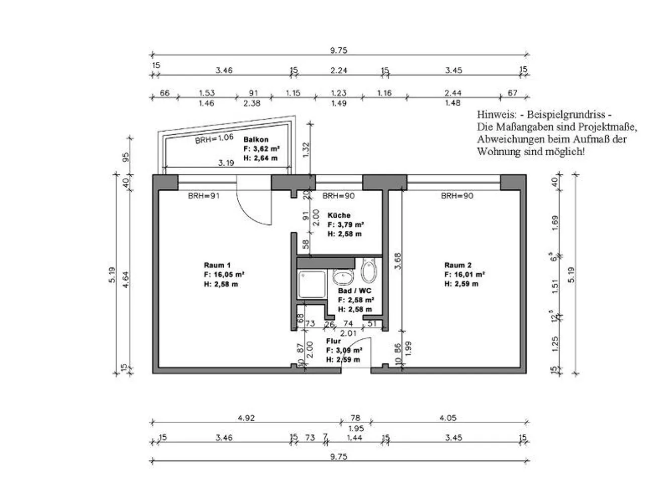 2 Zimmer Wohnung mit 44 m² in Halle (Saale) – Bild 7