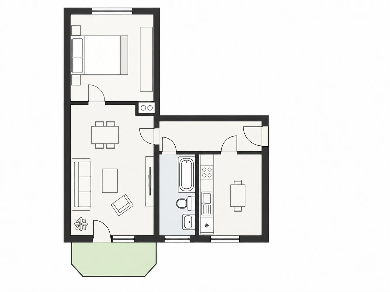 2 Zimmer Wohnung mit 55 m² in Dresden – Bild 9