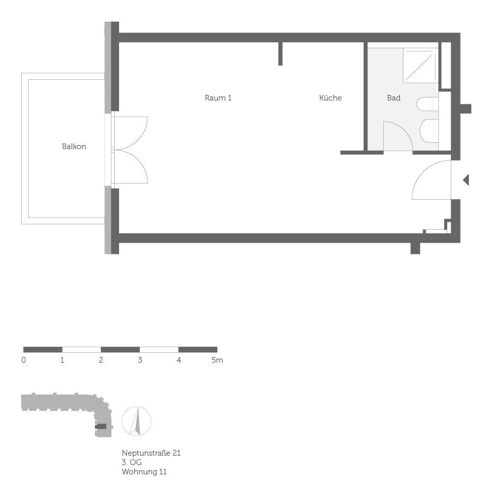 1 Zimmer Wohnung mit 45 m² in Berlin – Bild 6
