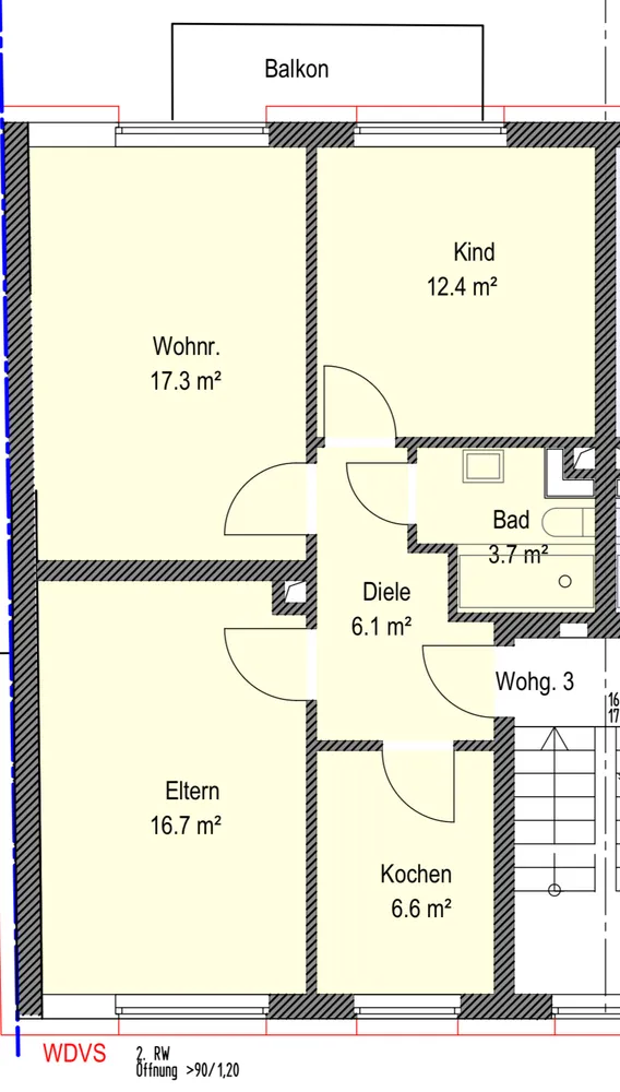 3 Zimmer Wohnung mit 66 m² in Köln – Bild 11