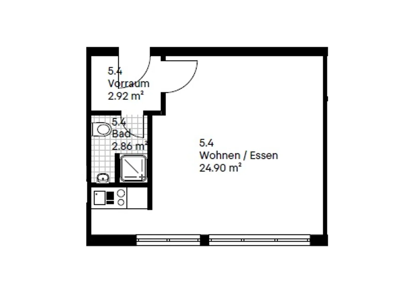 2 Zimmer Wohnung mit 30 m² in Bochum – Bild 8