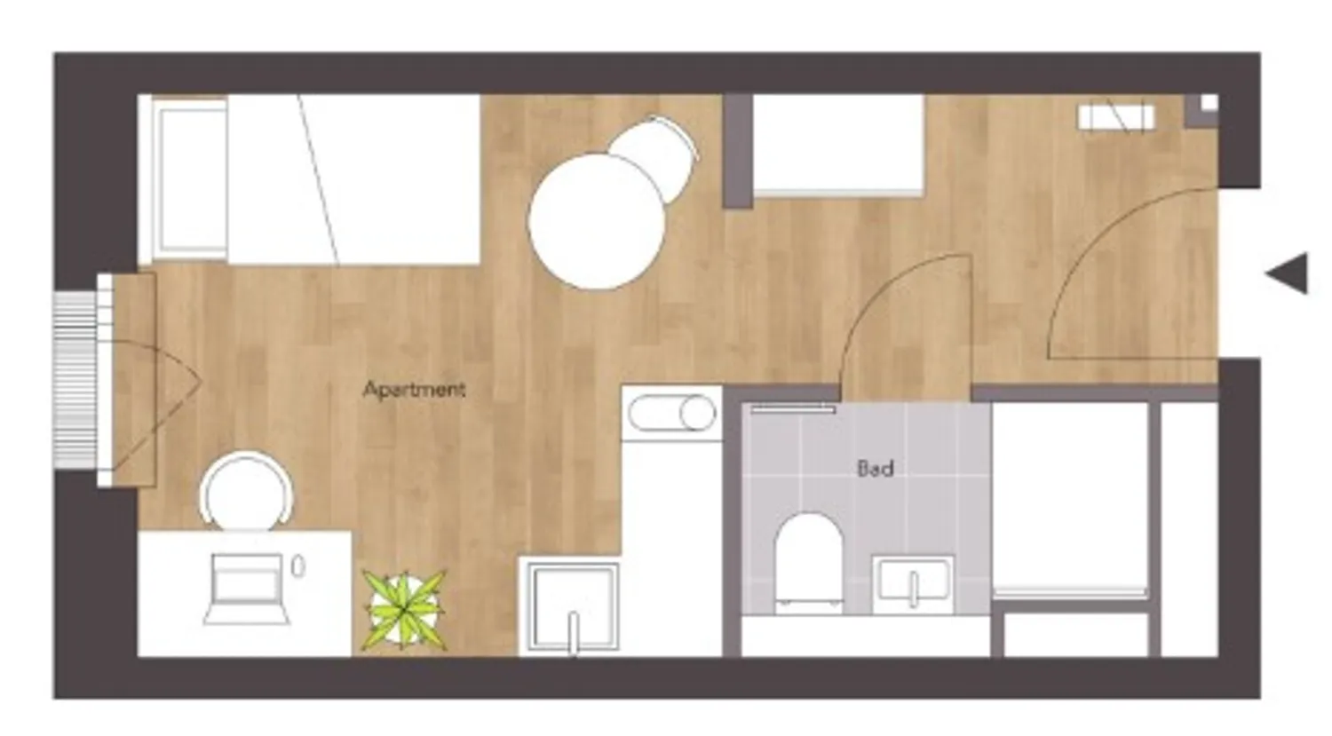 1 Zimmer Wohnung mit 19 m² in Nürnberg – Bild 9
