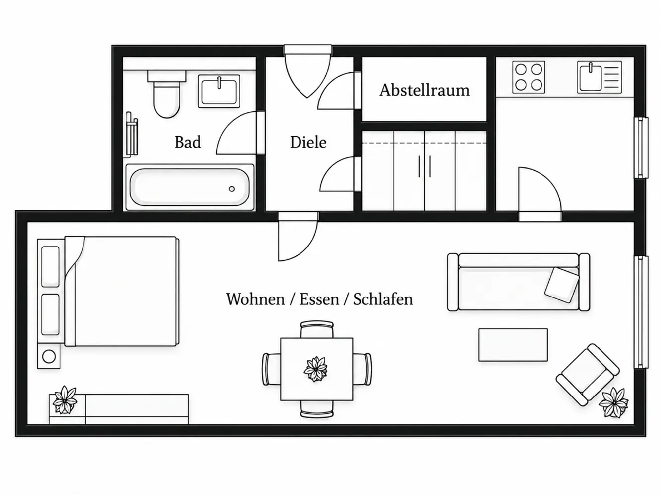 1 Zimmer Wohnung mit 31 m² in Dresden – Bild 10