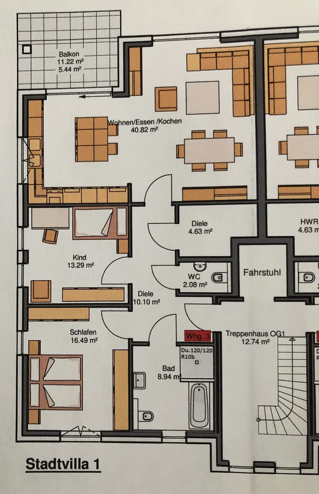 3 Zimmer Wohnung mit 101 m² in Herford – Bild 2