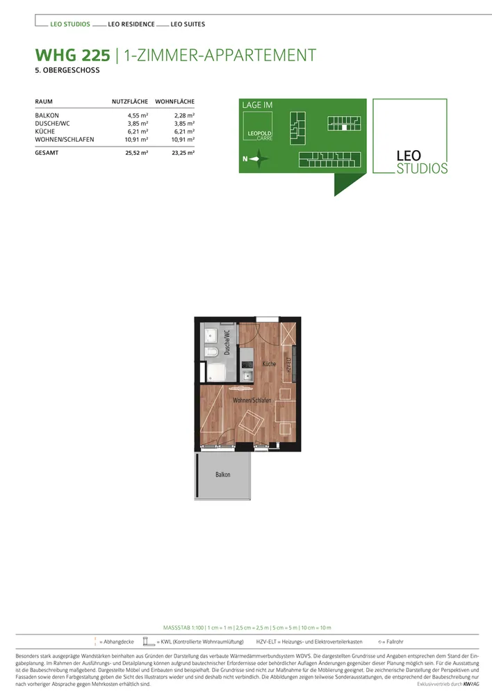 1 Zimmer Wohnung mit 23 m² in München – Bild 9