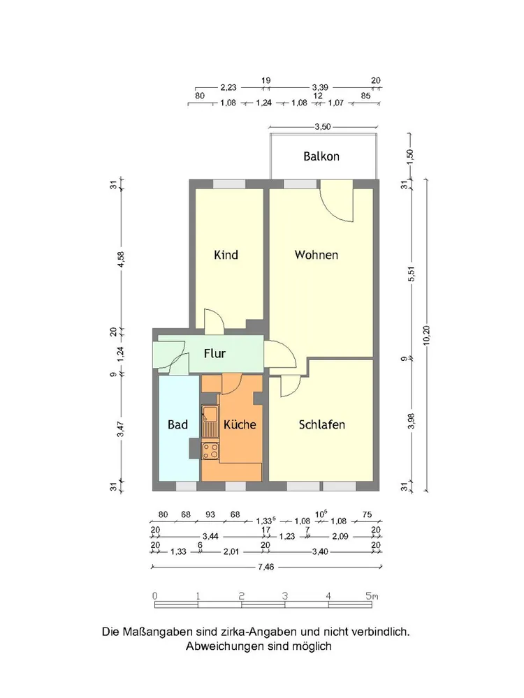 3 Zimmer Wohnung mit 59 m² in Merseburg – Bild 2