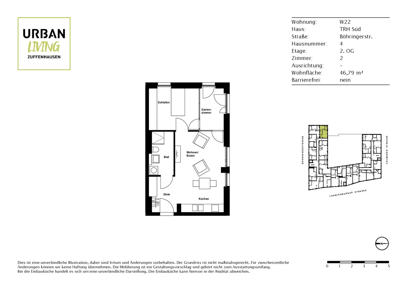 2 Zimmer Wohnung mit 48 m² in Stuttgart – Bild 9