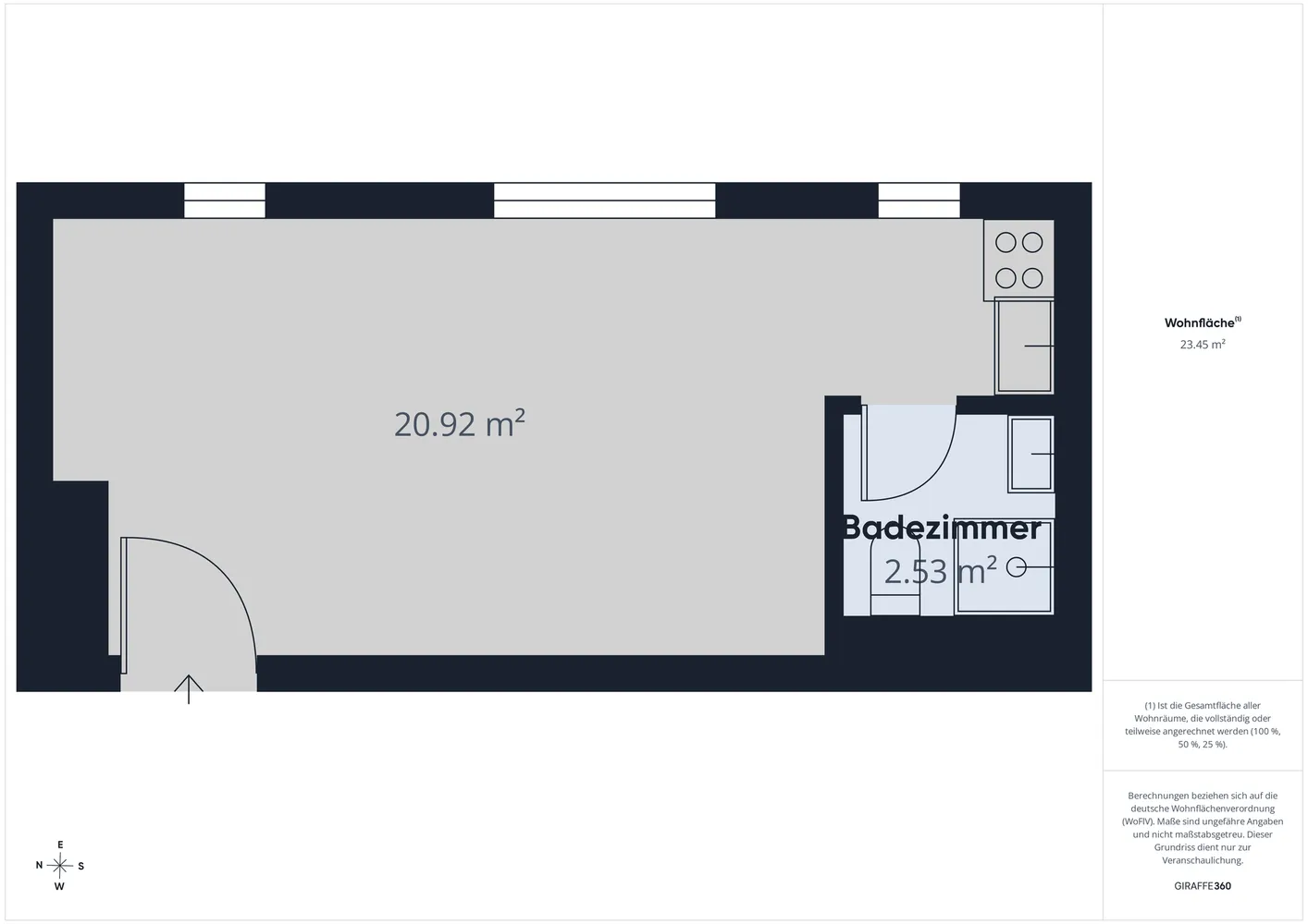 1 Zimmer Wohnung mit 23 m² in Nürnberg – Bild 8