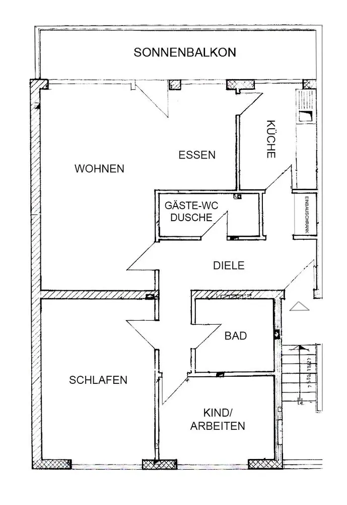 3 Zimmer Wohnung mit 81 m² in Hagen – Bild 1