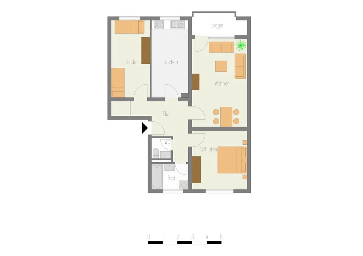 3 Zimmer Wohnung mit 83 m² in Velbert – Bild 1