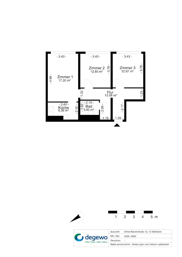 3 Zimmer Wohnung mit 66 m² in Berlin – Bild 8