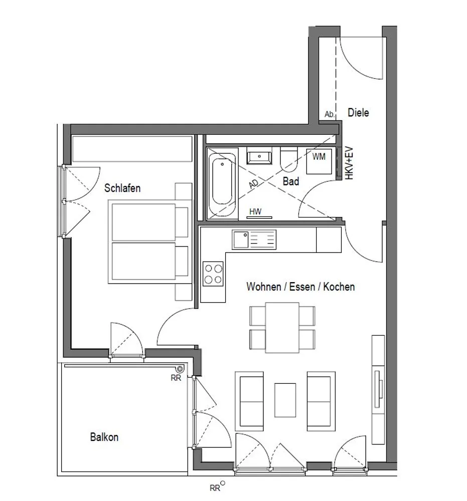 2 Zimmer Wohnung mit 56 m² in München – Bild 12