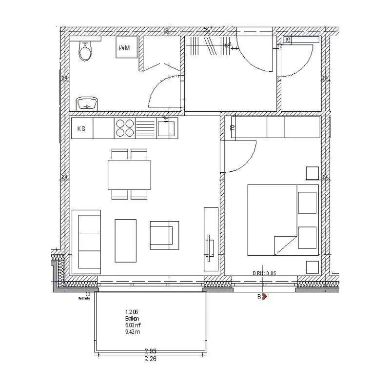 2 Zimmer Wohnung mit 48 m² in Papenburg – Bild 4