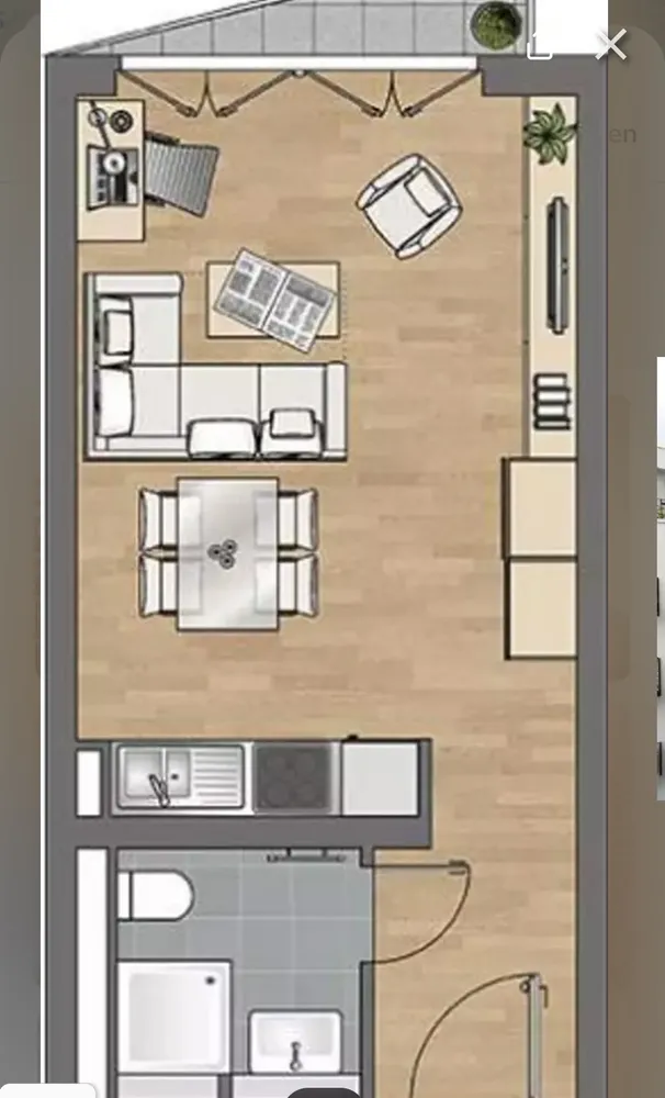 1 room apartment with 31 m² in Frankfurt am Main – Photo 4
