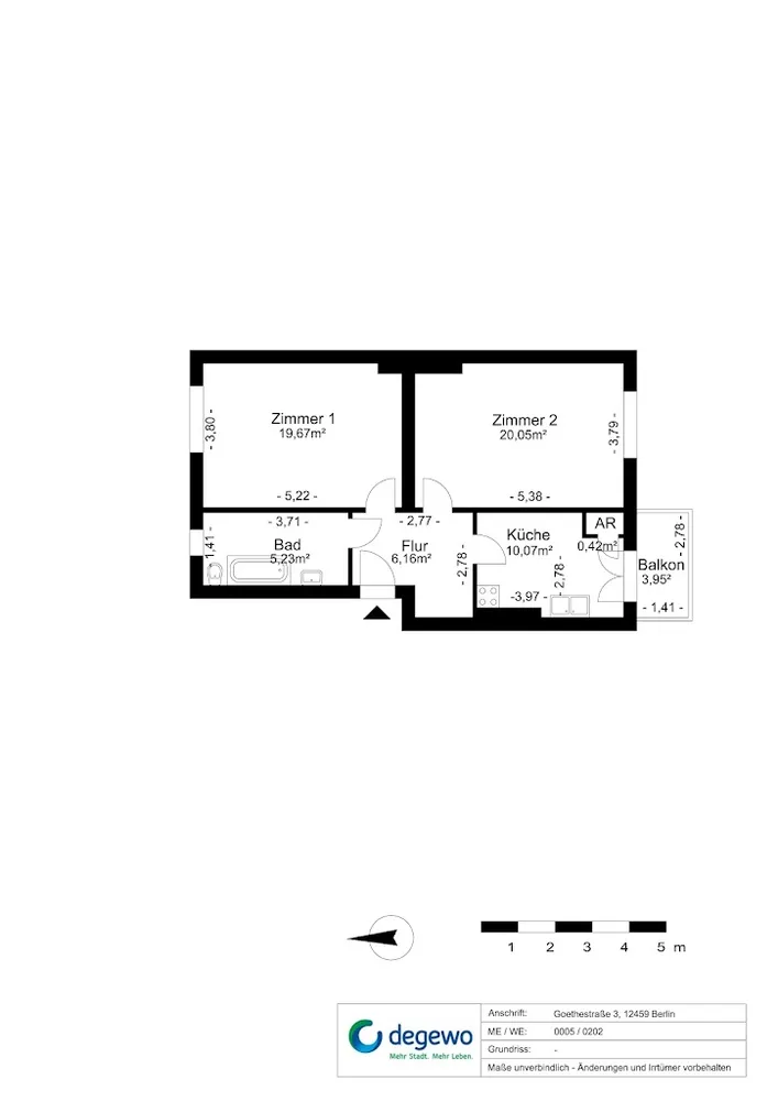 2 Zimmer Wohnung mit 64 m² in Berlin – Bild 7