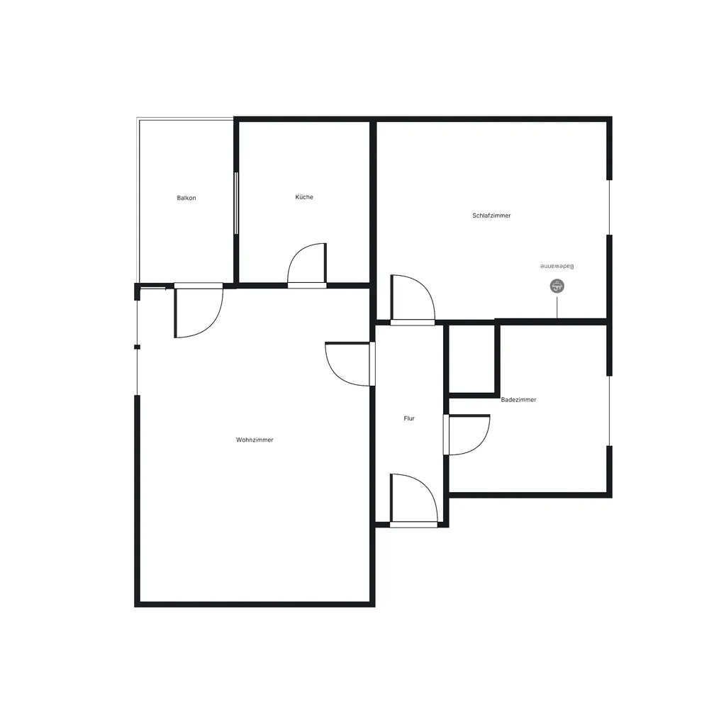 2 Zimmer Wohnung mit 55 m² in Hannover – Bild 2
