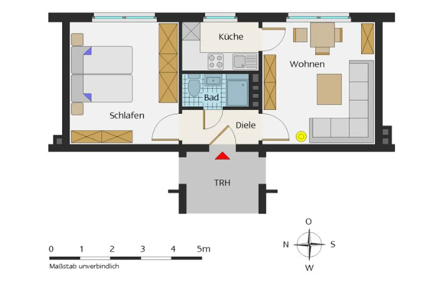 2 Zimmer Wohnung mit 37 m² in Essen – Bild 3
