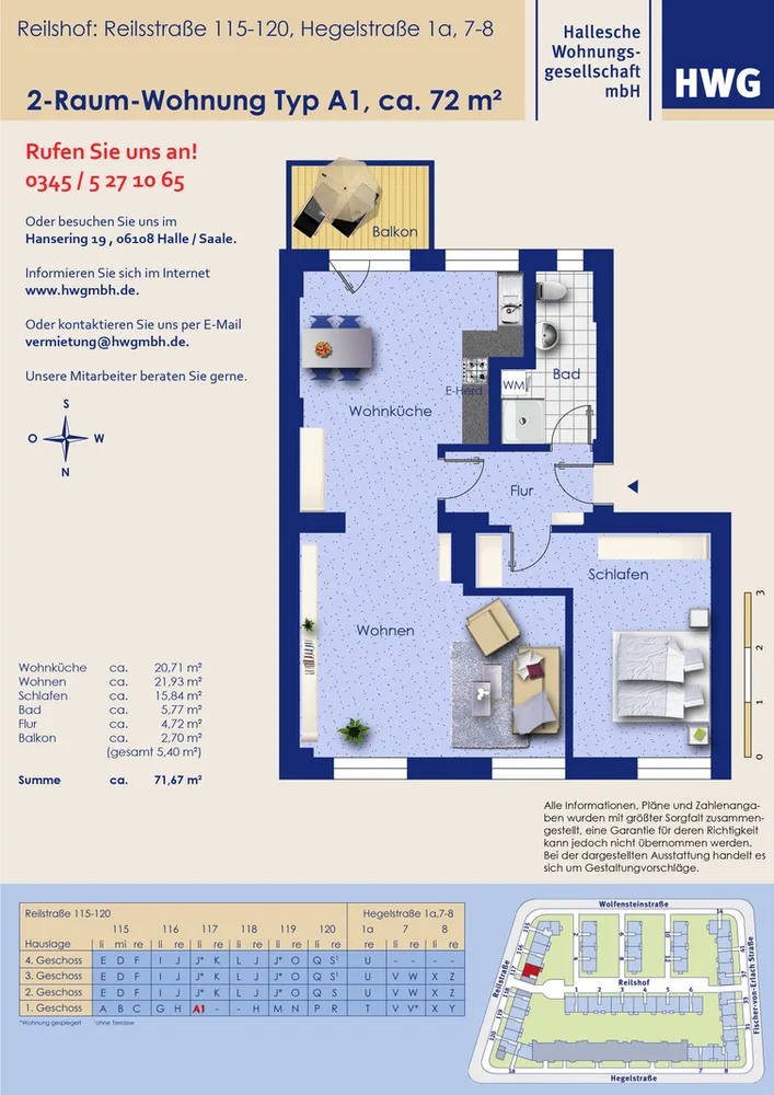 2 Zimmer Wohnung mit 72 m² in Halle (Saale) – Bild 9