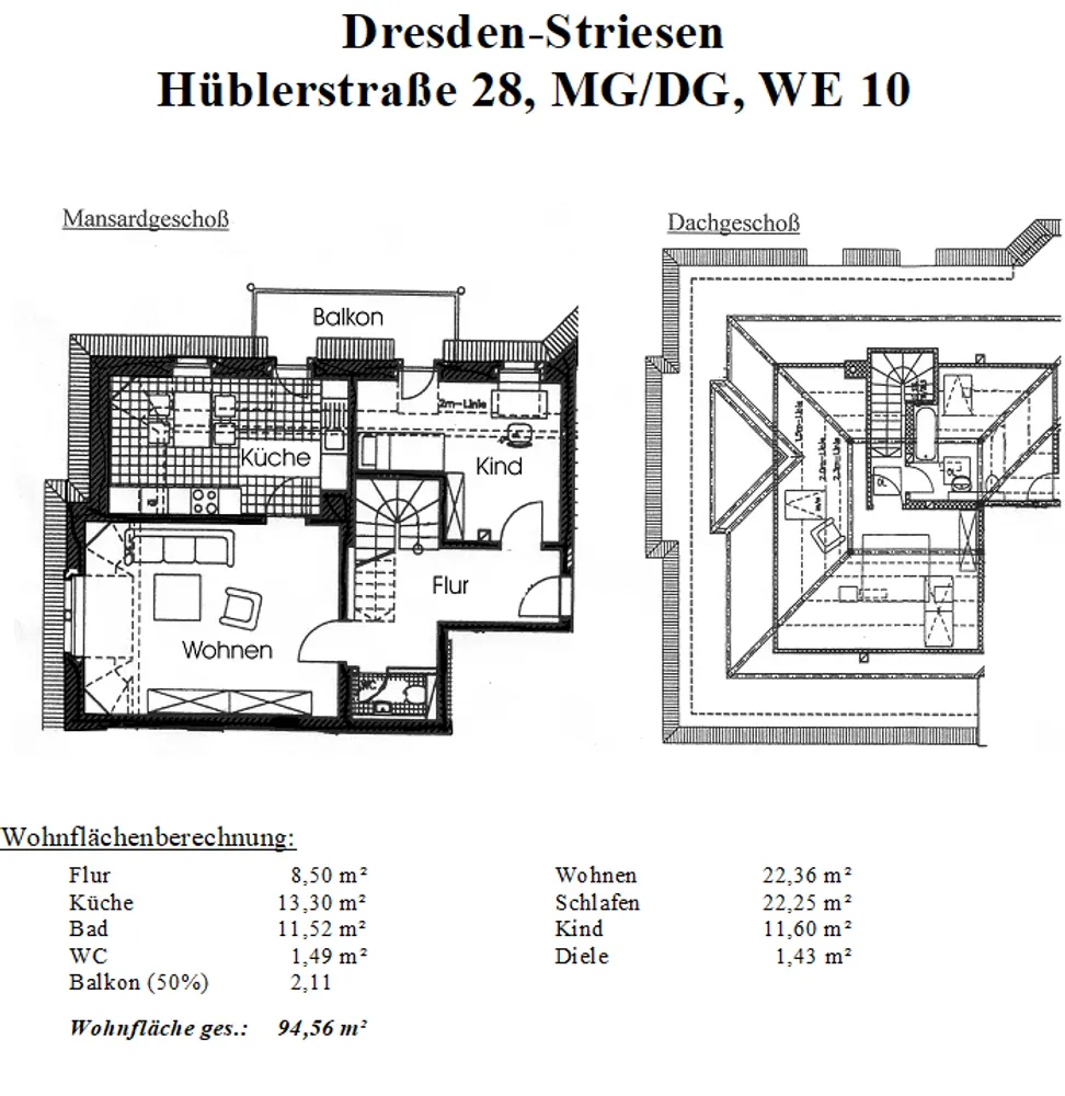 3 Zimmer Wohnung mit 95 m² in Dresden – Bild 2