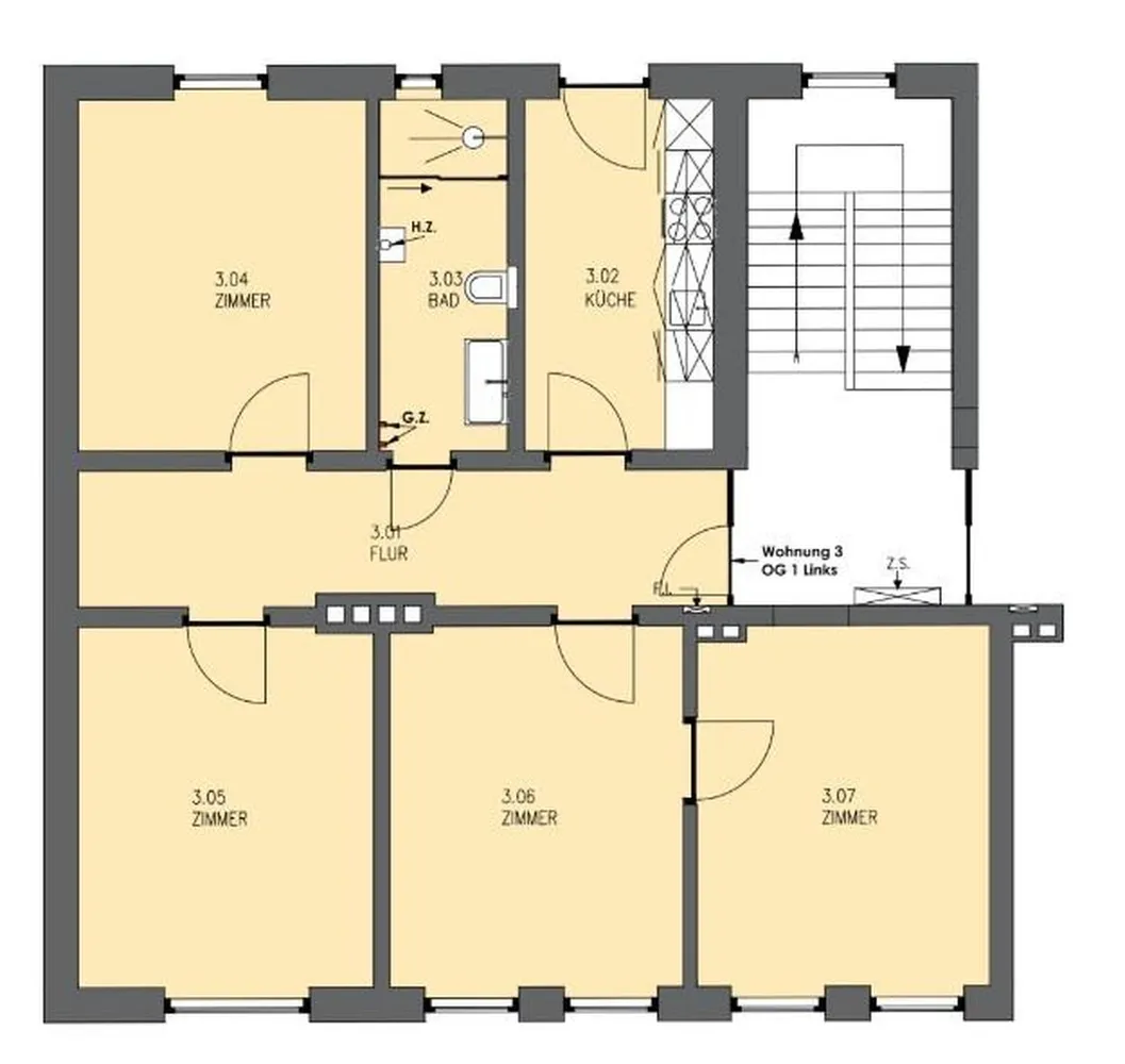 4 Zimmer Wohnung mit 81 m² in Wilhelmshaven – Bild 6