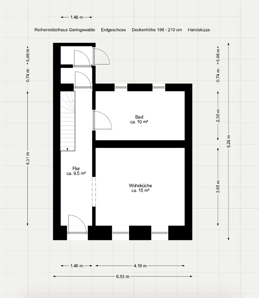 3 Zimmer Haus mit 70 m² in Mittweida – Bild 5