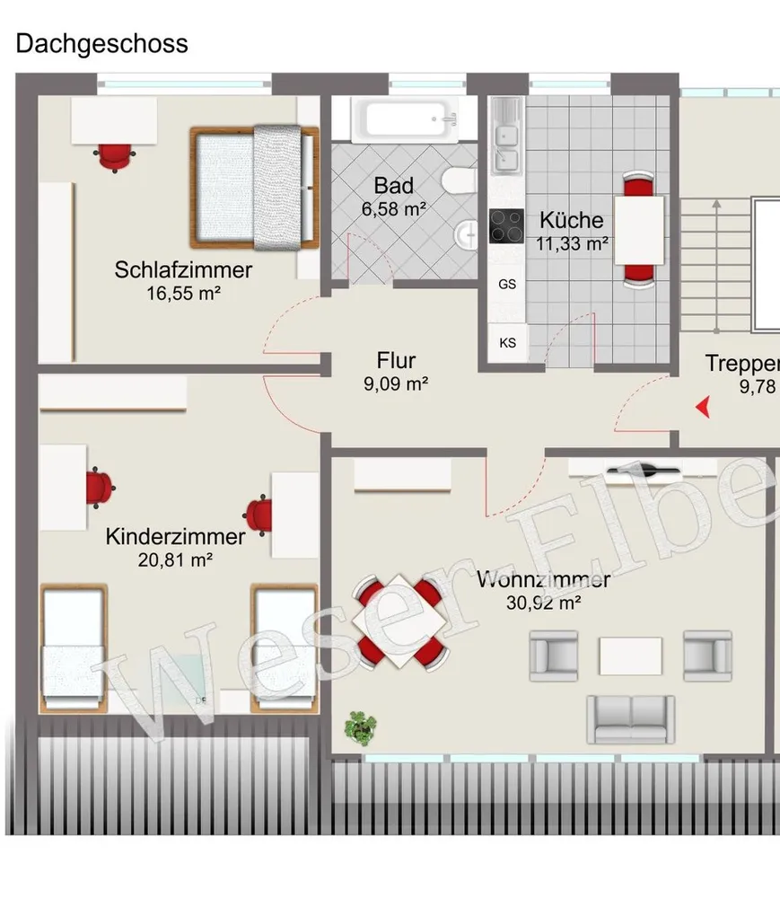 3 Zimmer Wohnung mit 95 m² in Bremen – Bild 11