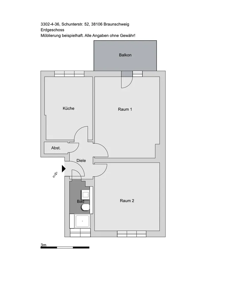 2 Zimmer Wohnung mit 60 m² in Braunschweig – Bild 5