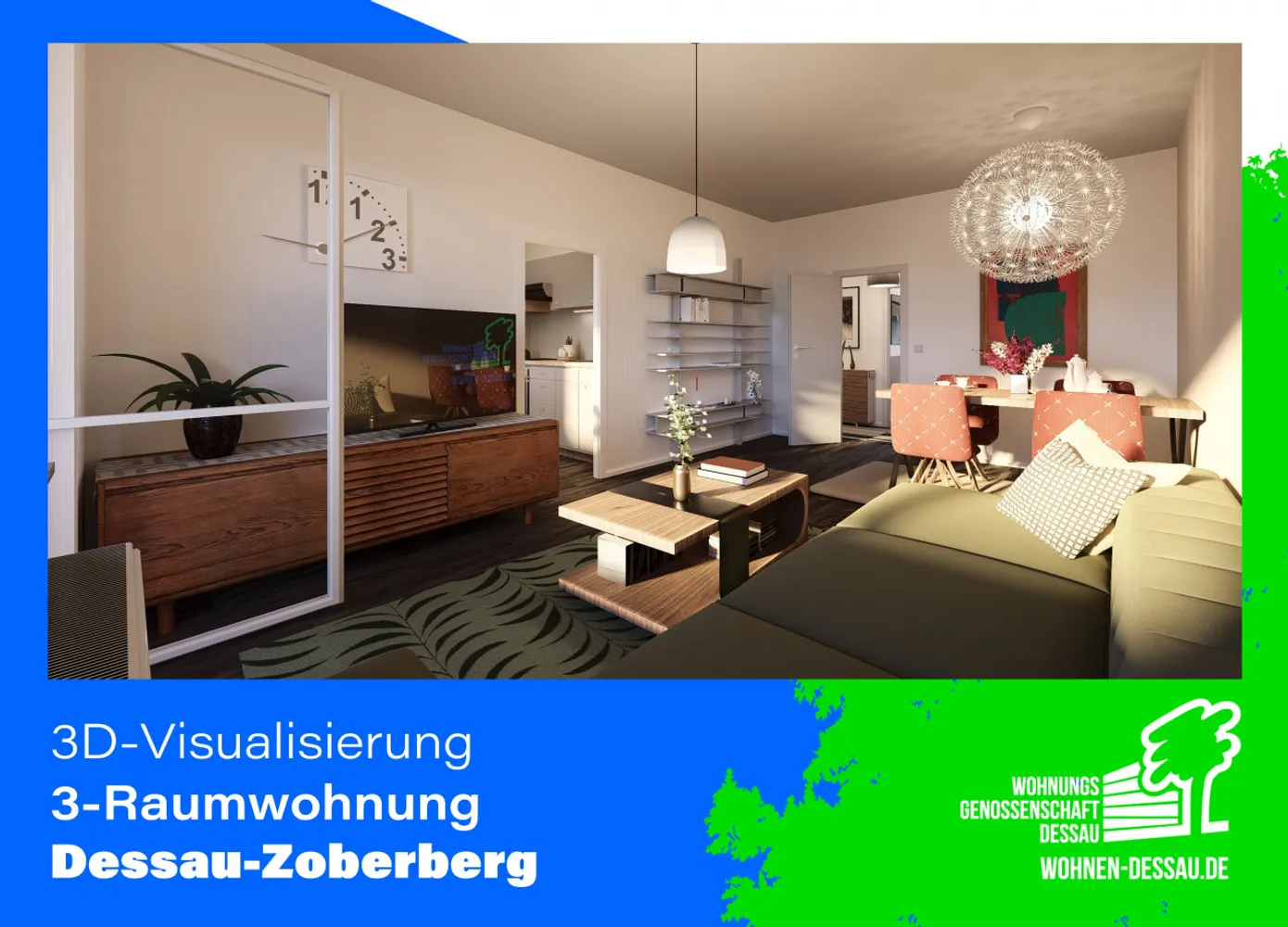 3 Zimmer Wohnung mit 69 m² in Dessau-Roßlau – Bild 5