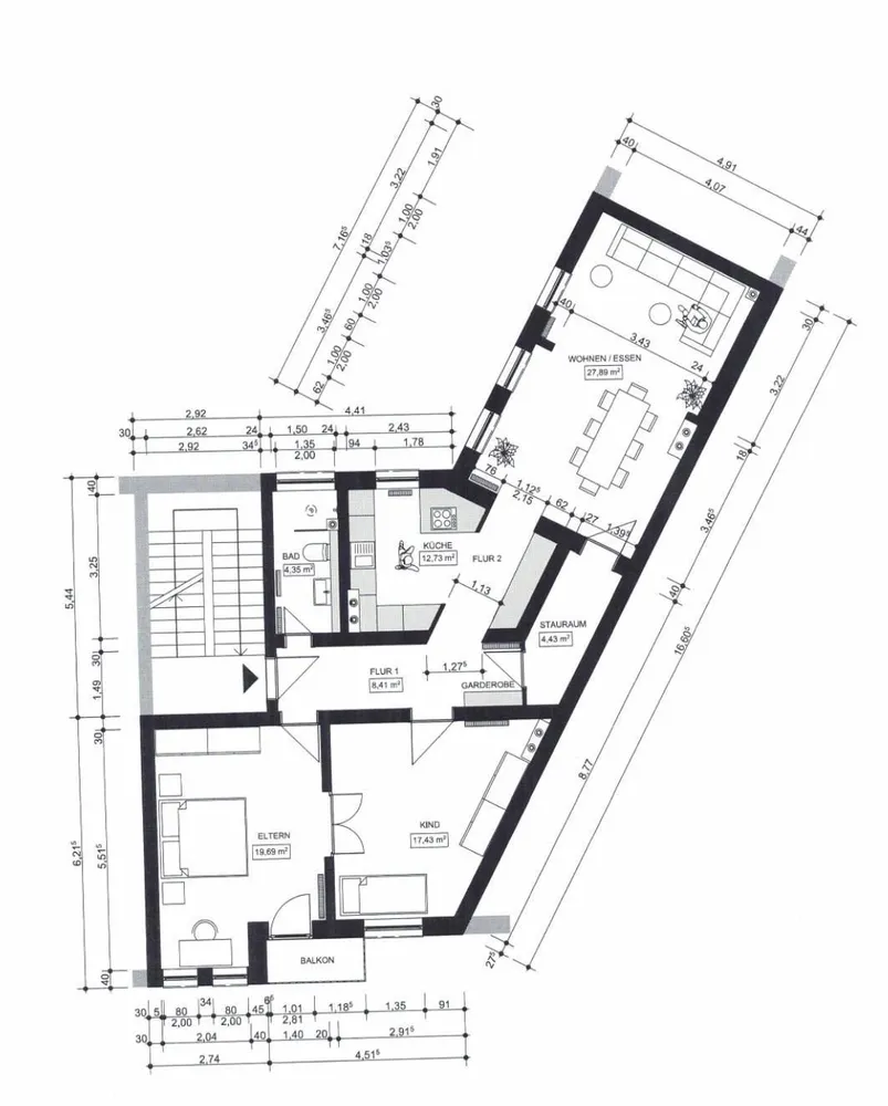 4 Zimmer Wohnung mit 99 m² in Hannover – Bild 2