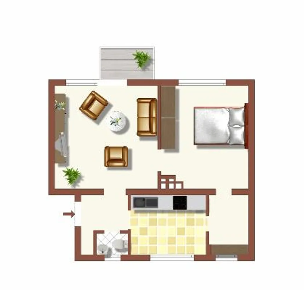 2 Zimmer Wohnung mit 54 m² in Duisburg – Bild 2