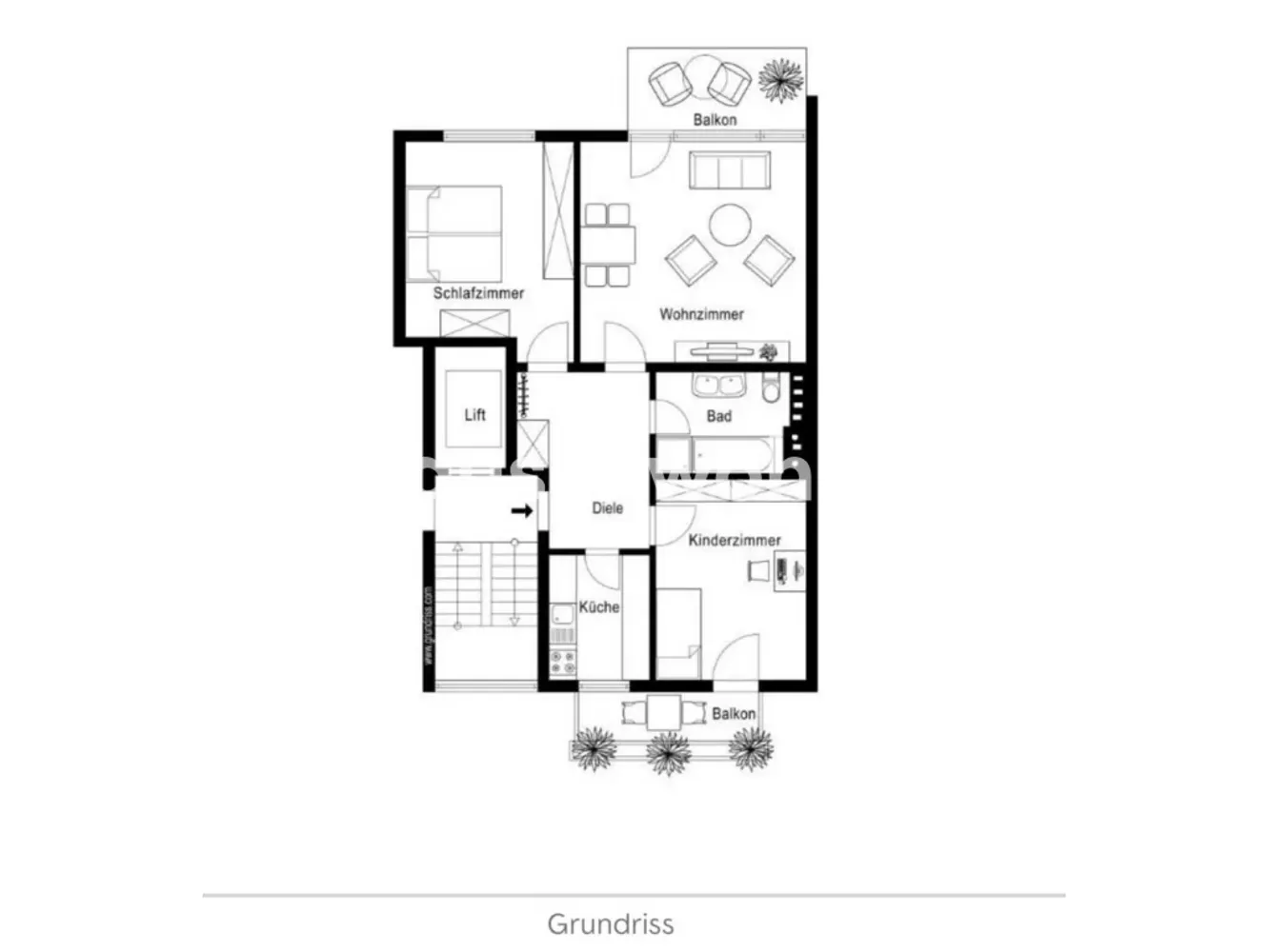 3 Zimmer Wohnung mit 80 m² in München – Bild 1