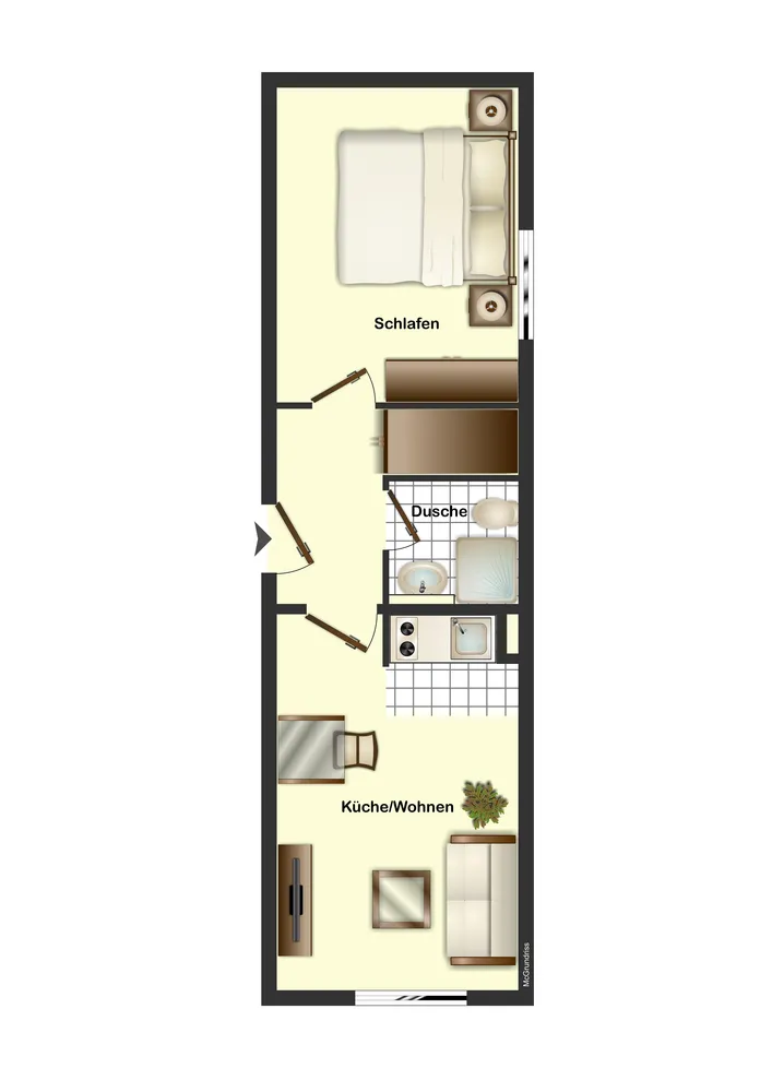 2 Zimmer Wohnung mit 42 m² in Wuppertal – Bild 4