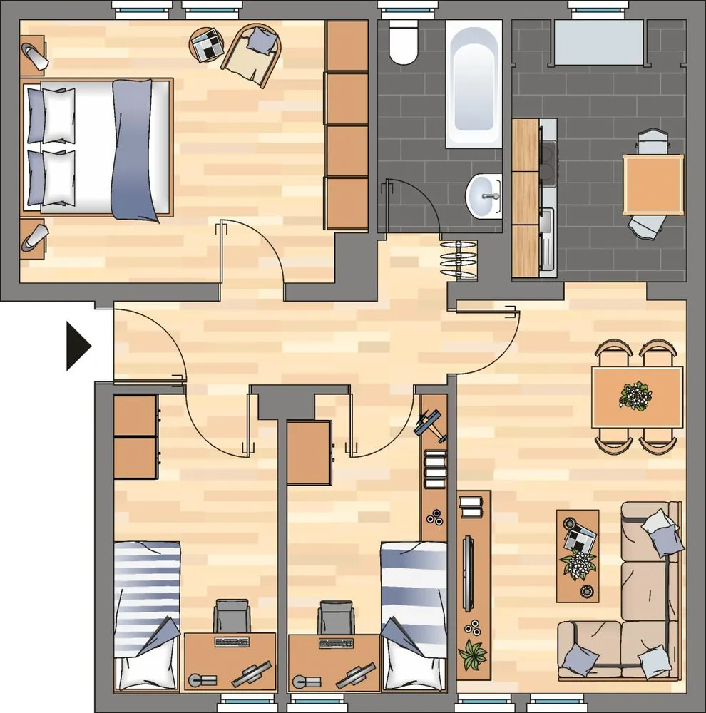 3 Zimmer Wohnung mit 63 m² in Wilhelmshaven – Bild 4