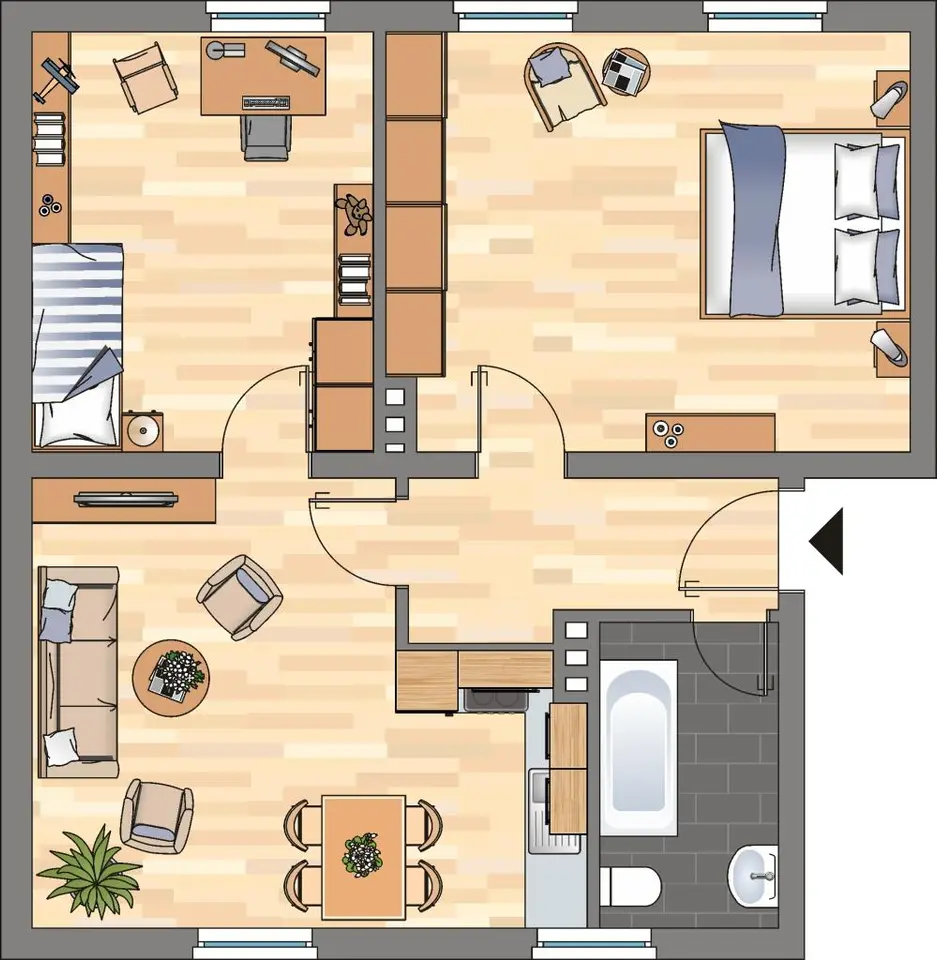 4 Zimmer Wohnung mit 62 m² in Wilhelmshaven – Bild 9