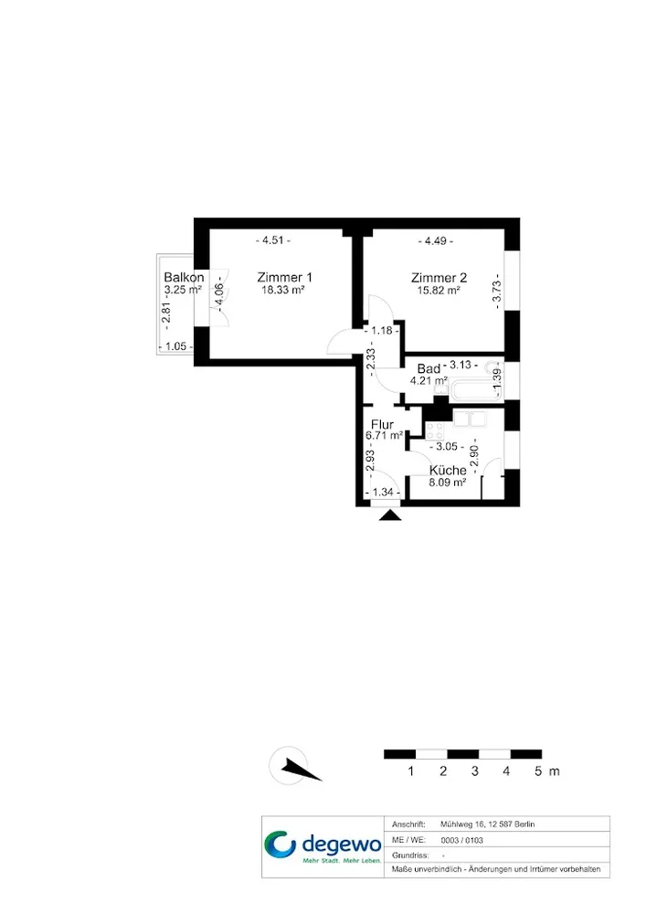 2 Zimmer Wohnung mit 55 m² in Berlin – Bild 4