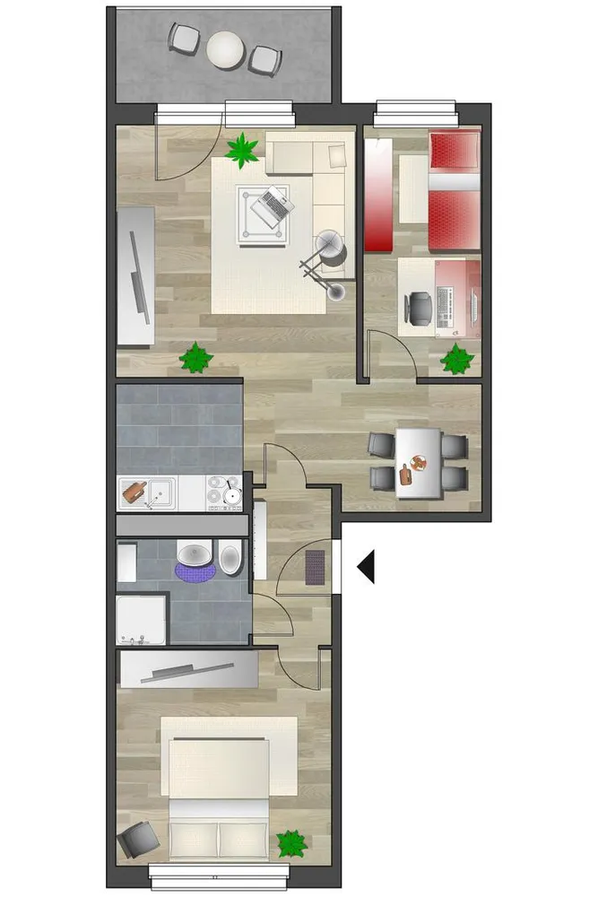 3 Zimmer Wohnung mit 55 m² in Chemnitz – Bild 6