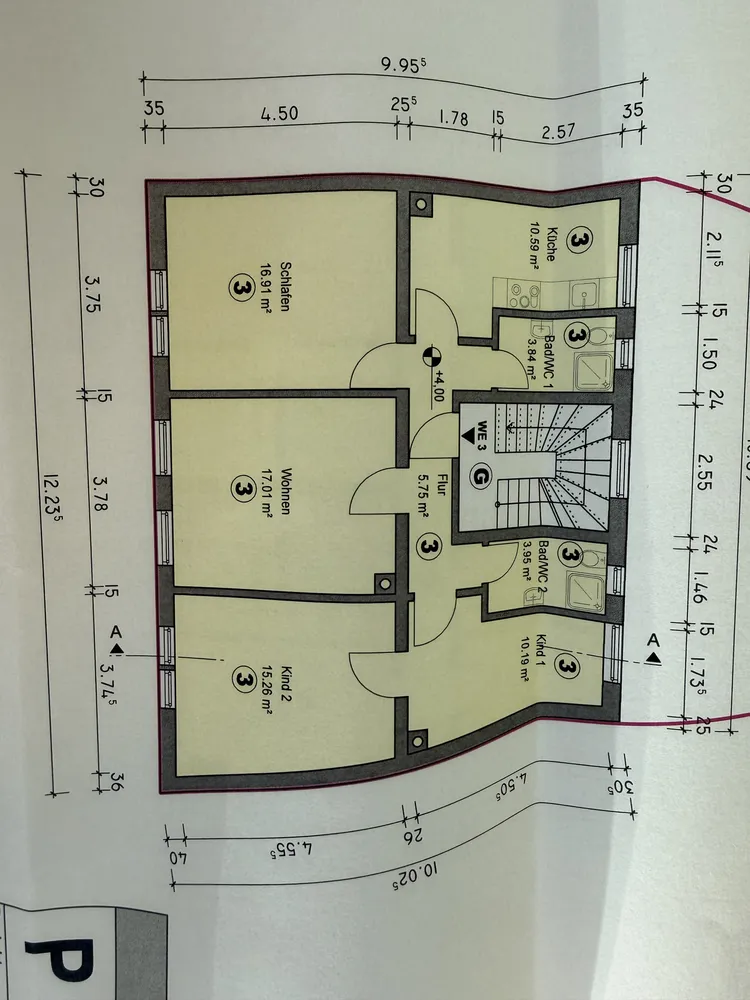 4 Zimmer Wohnung mit 80 m² in Mannheim – Bild 2