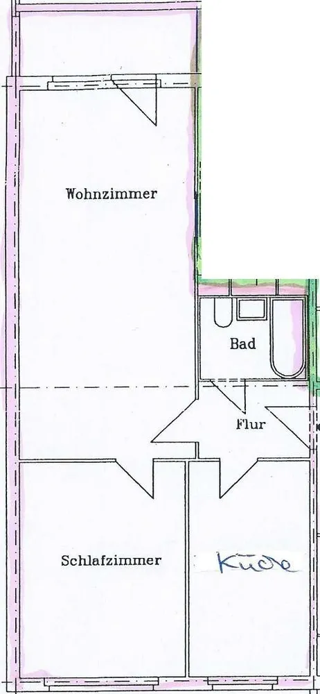 2 room apartment with 60 m² in Chemnitz – Photo 3