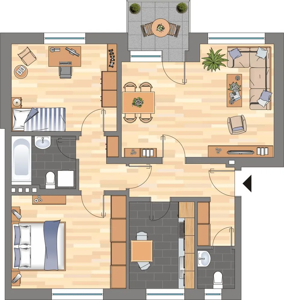 3 Zimmer Wohnung mit 72 m² in Wilhelmshaven – Bild 6