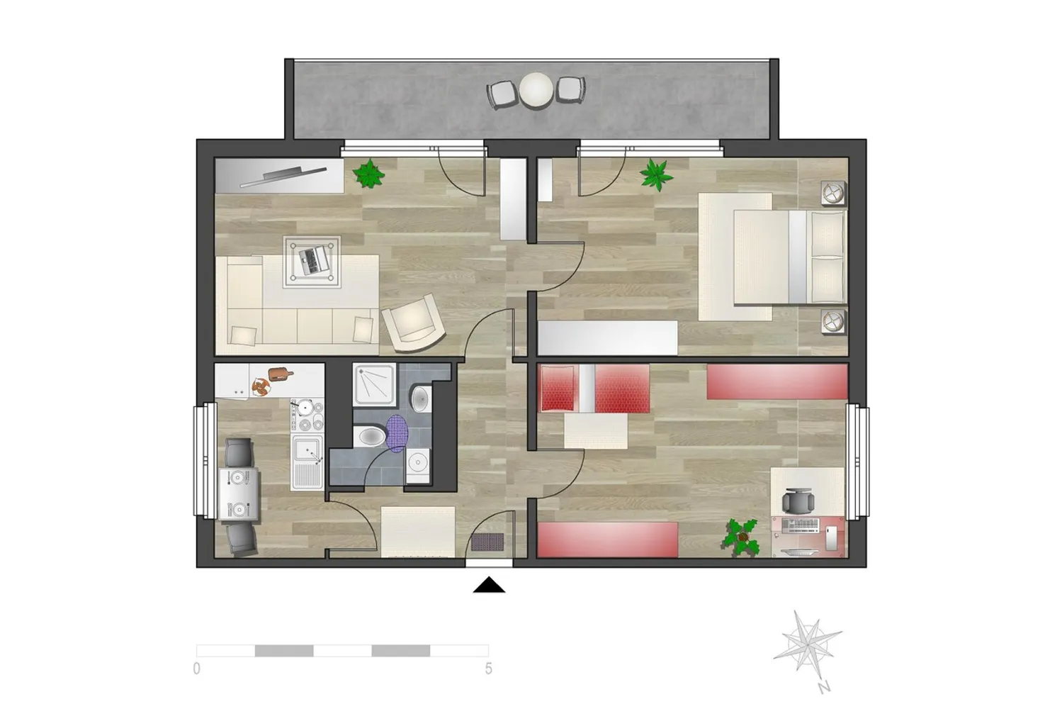 3 Zimmer Wohnung mit 74 m² in Chemnitz – Bild 4