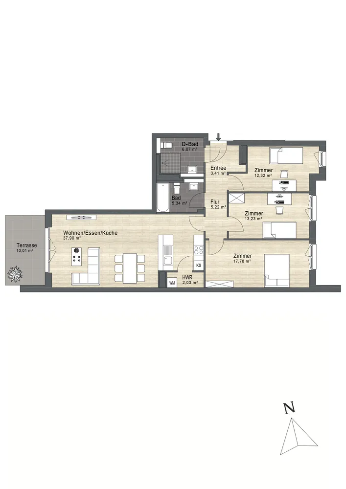 4 room apartment with 107 m² in Berlin – Photo 10