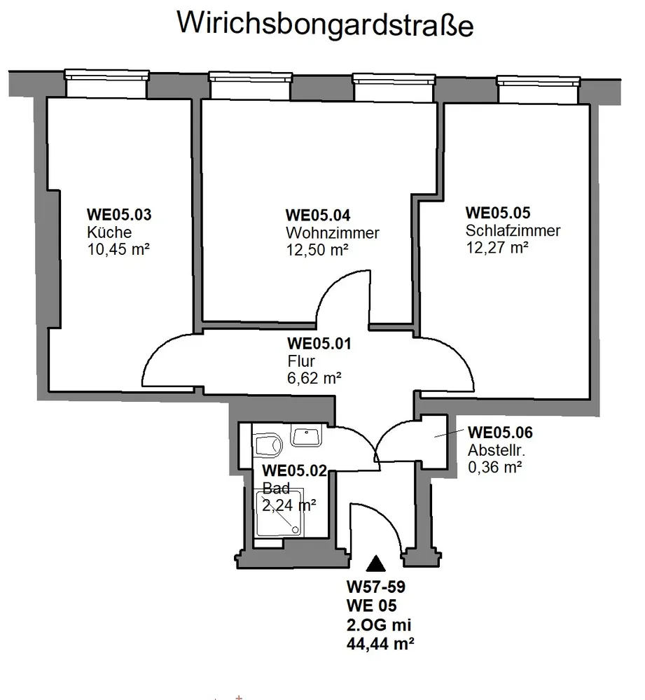 2 Zimmer Wohnung mit 44 m² in Aachen – Bild 12