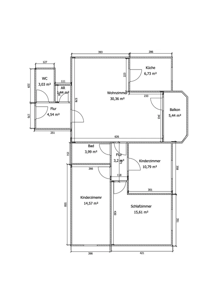 4 Zimmer Wohnung mit 94 m² in Halberstadt – Bild 2