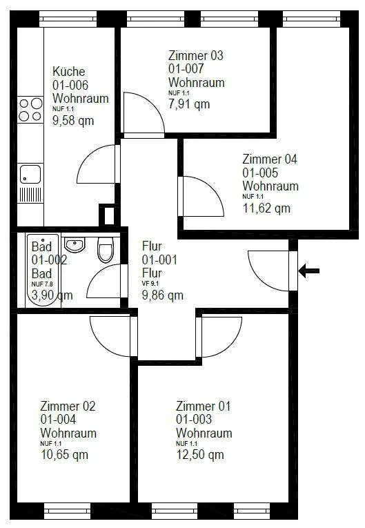 WG-Zimmer mit 11 m² in Dresden – Bild 5