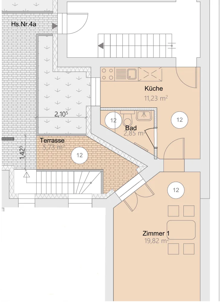 1 room apartment with 37 m² in Kassel – Photo 9