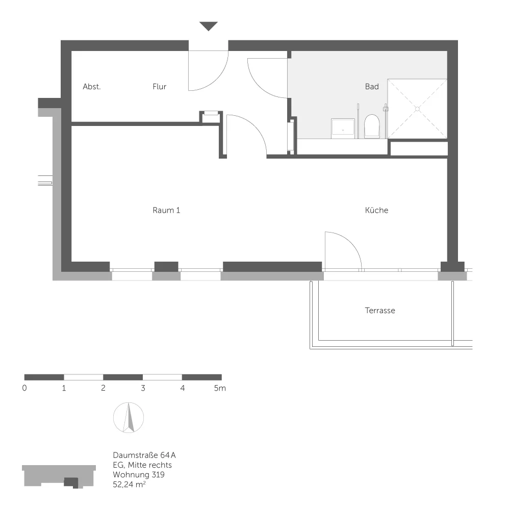 1 Zimmer Wohnung mit 52 m² in Berlin – Bild 9