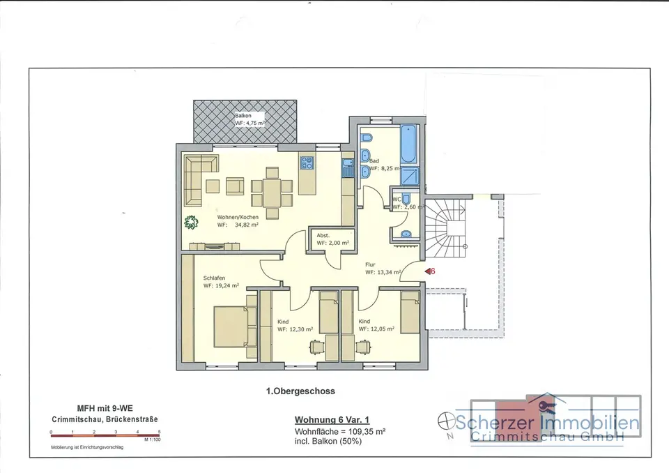 4 Zimmer Wohnung mit 109 m² in Crimmitschau – Bild 10