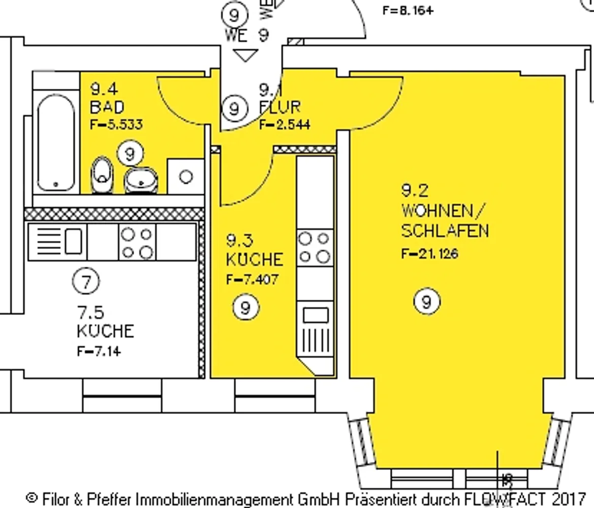 1 Zimmer Wohnung mit 37 m² in Magdeburg – Bild 6