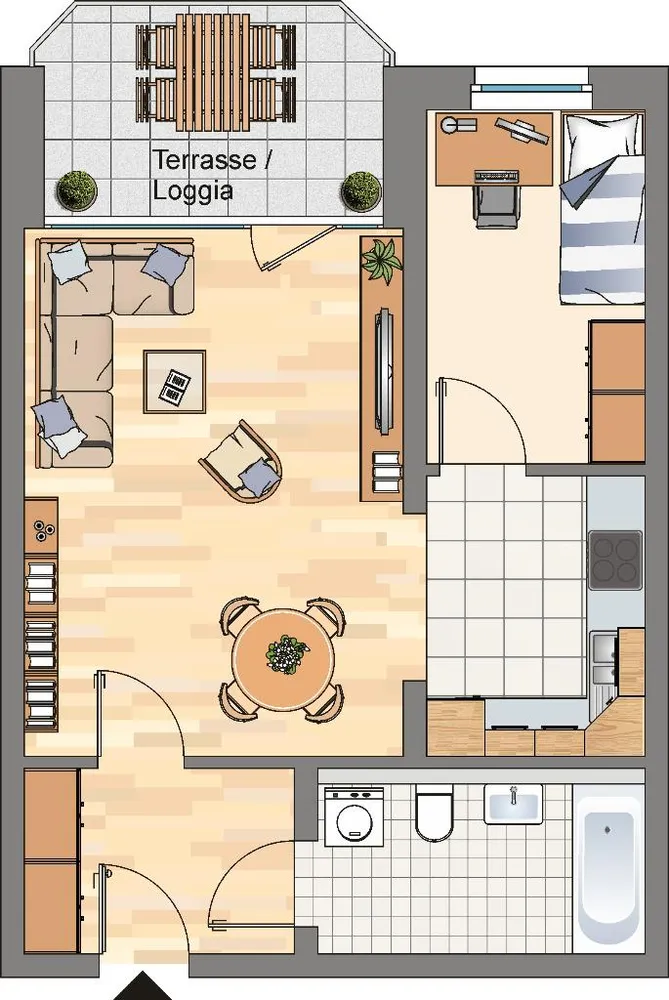 2 Zimmer Wohnung mit 60 m² in Dortmund – Bild 2